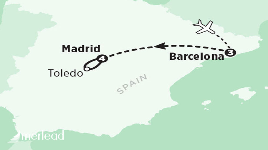 فاصله مادرید تا بارسلونا(شهر و فرودگاه)
